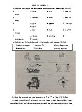 Test yourself 3 - Tiếng Anh Lớp 6